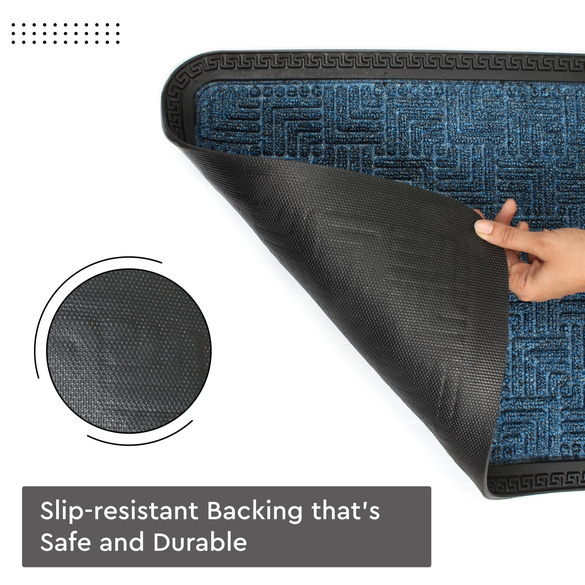 Encasa XO Doormat - Blue Entry Mat -5