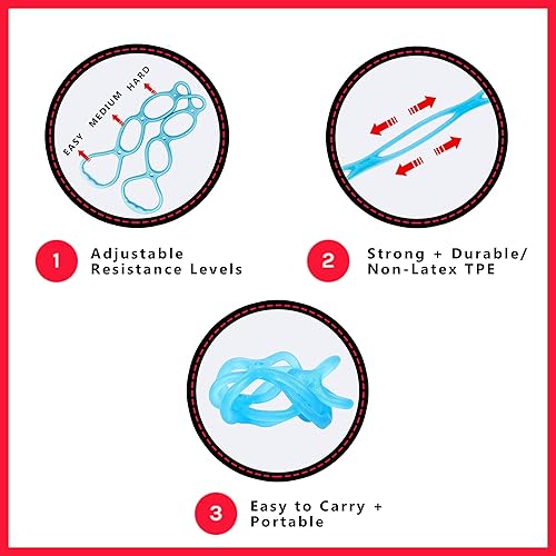 Miniatura 10 de Walk at Home Bandas de entrenamiento con 7 anillos de resistencia ajustables para entrenamiento, entrenamiento en casa, caminar, ejercicio,