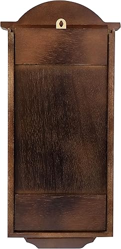 Miniatura 4 de Bedford Clock Collection George - Reloj de pared con péndulo de madera de castaño (22 pulgadas)