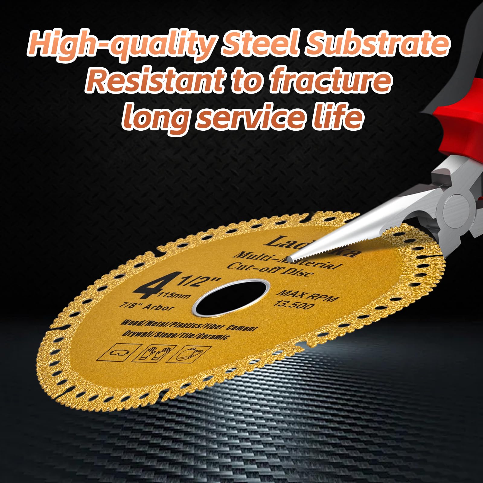 Diamond Cutting Wheels - 4 Pack for Angle Grinder -4 Diamond Cutting Wheels - 4 Pack for Angle Grinder -4