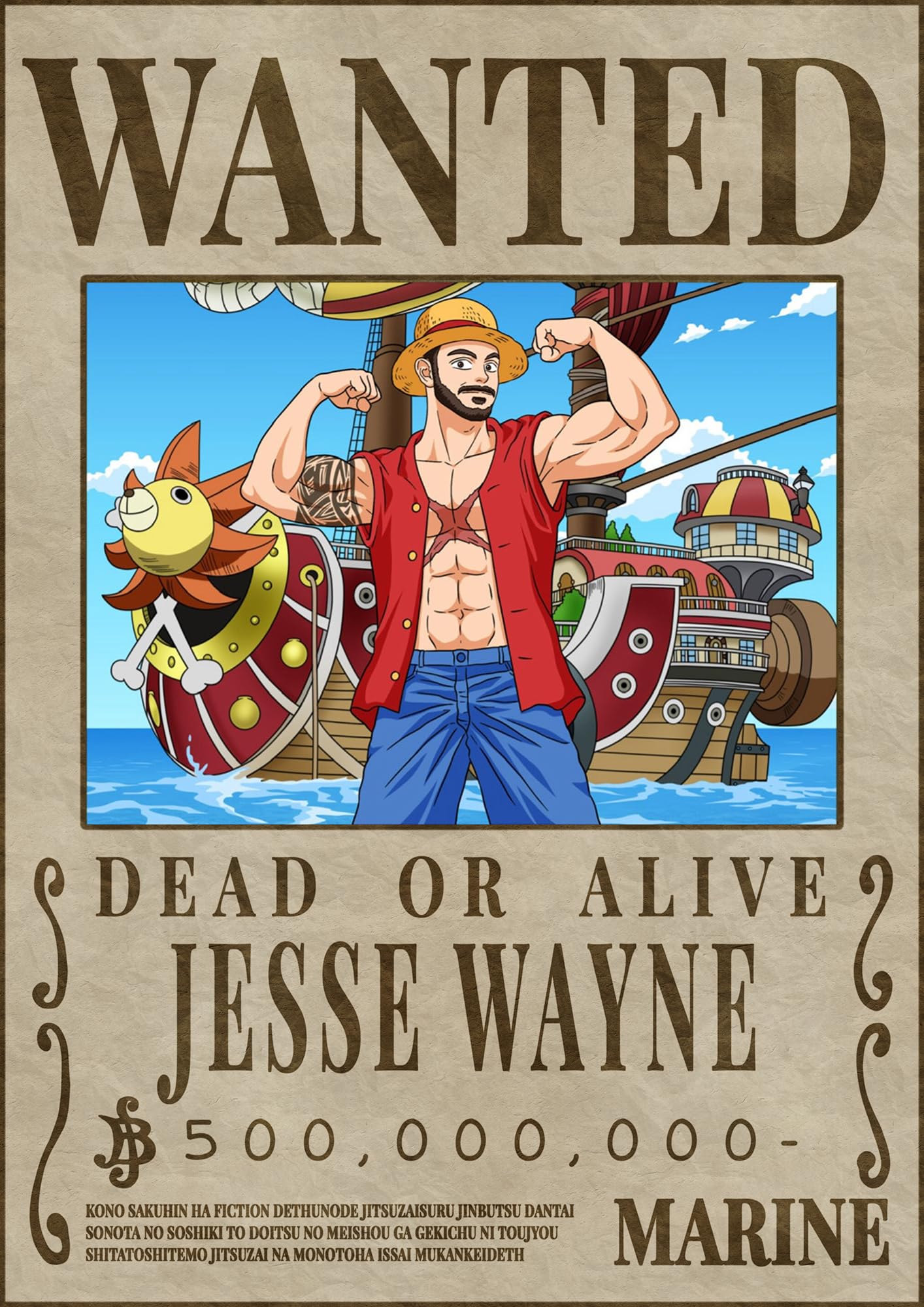 Amazon.com: Custom Anime Wanted Poster, Personalized Pirates