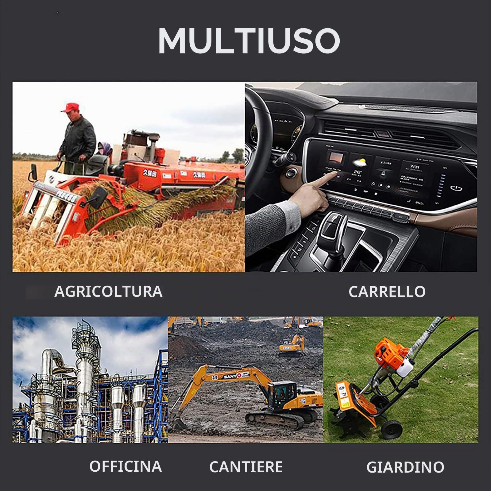Latierra Tanica per benzina da 20 l, in metallo, fino a 4 volte più veloce rispetto alle taniche tradizionali, per benzina e diesel, certificata ONU