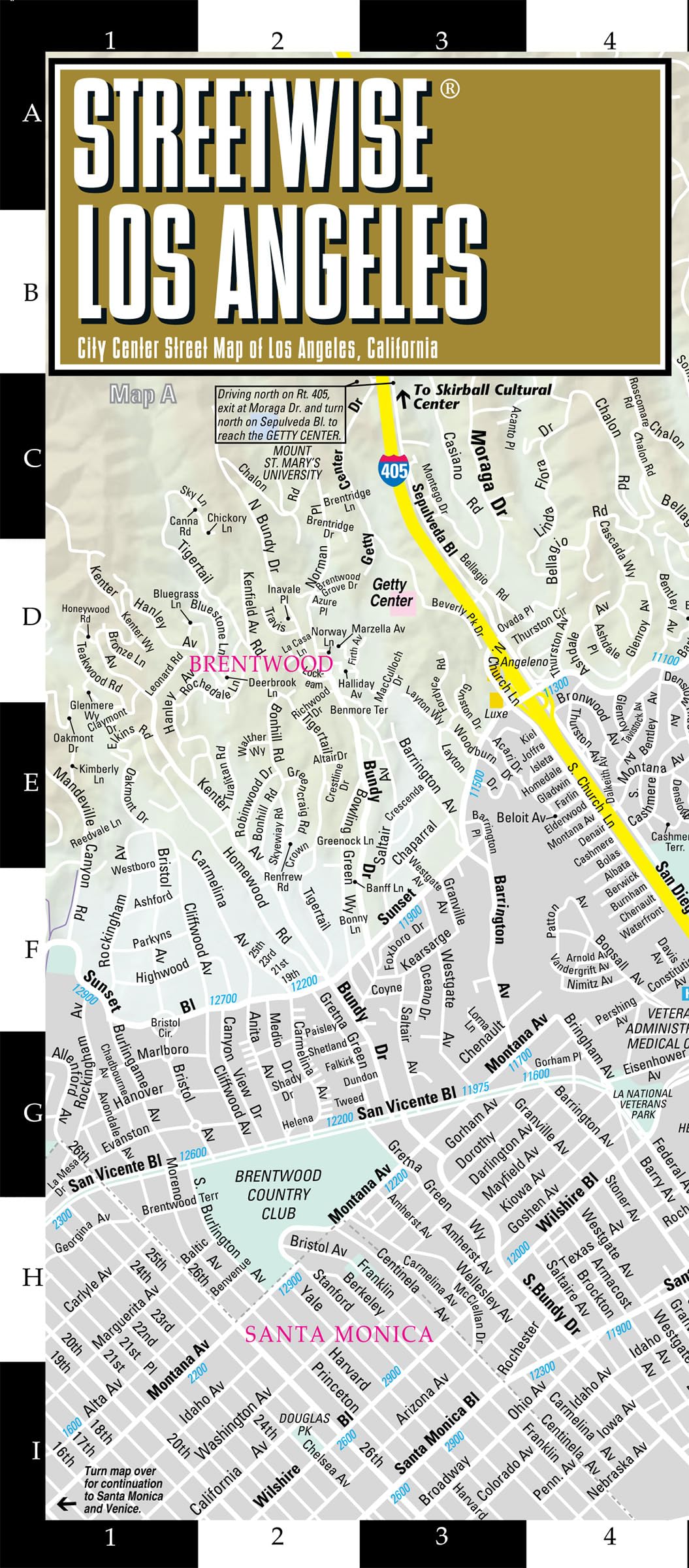 Streetwise Los Angeles Map - Laminated City Center Street Map of Los Angeles, California (Michelin Streetwise Maps)