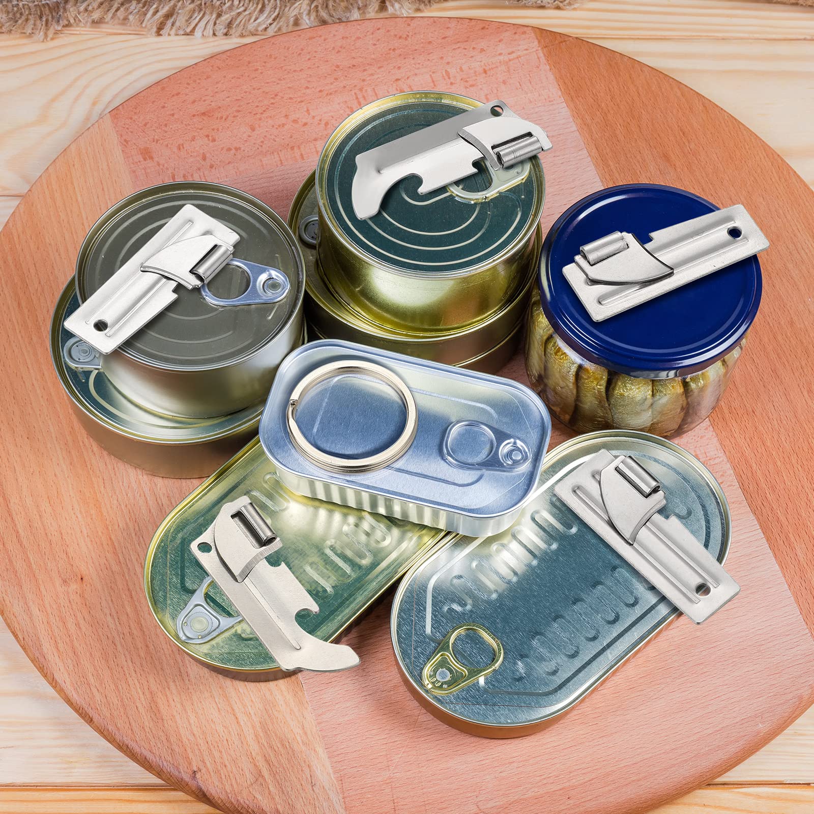 Lot De 40 Ouvre-boîtes P-38 - Kit De Survie Manuel De Style Militaire - En Acier Inoxydable - Pour Camping Et Voyage