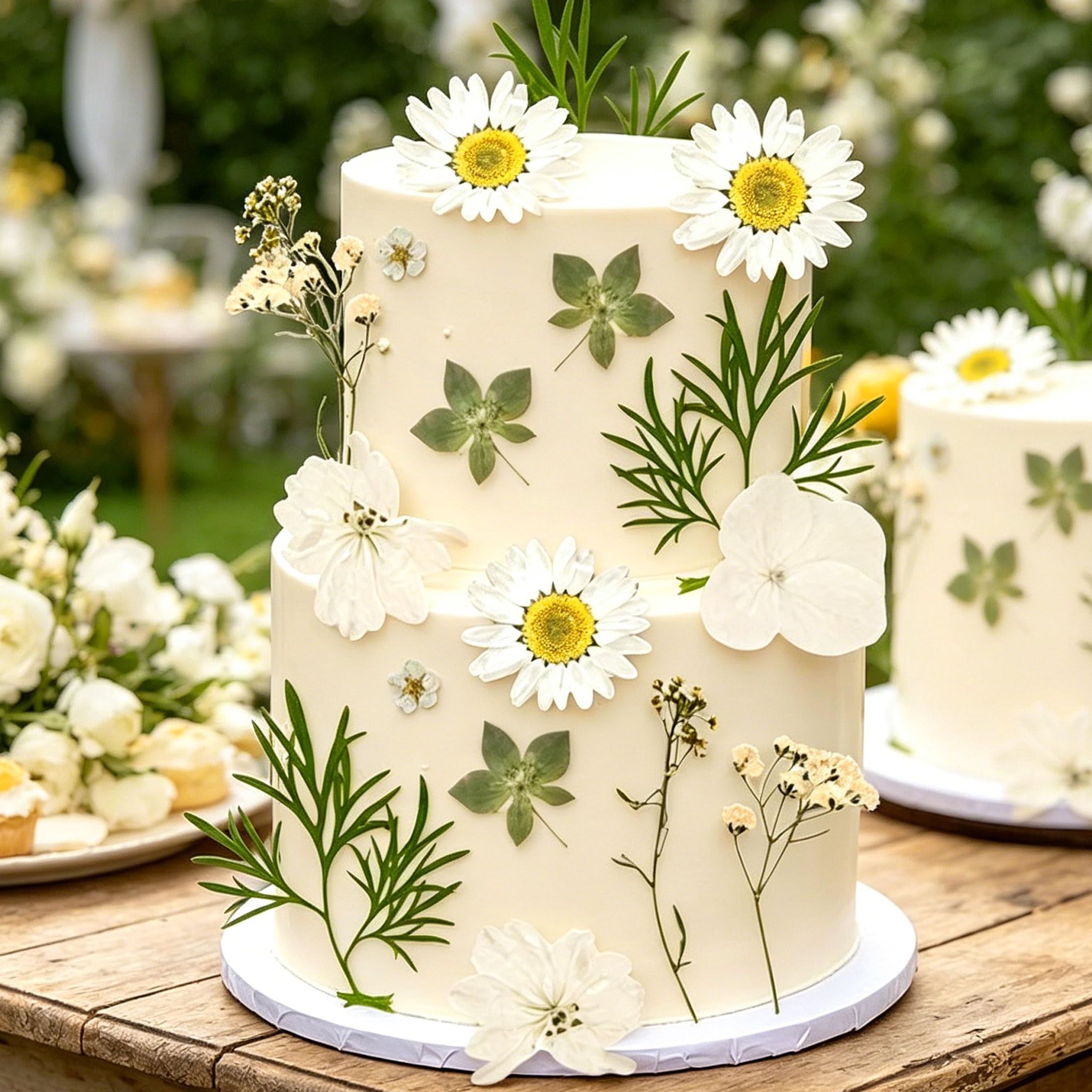 LaVenty Daisy Wildflower Cake Toppers Baby In Bloom Floral Cake Decorations