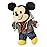 Disney Store Unisex-Child Mickey Mouse nuiMOs Plushie - Soft Plush with Embroidered Features, Poseable Hands & Turning Head, Magnetic Hands for Holding, 6 Inches