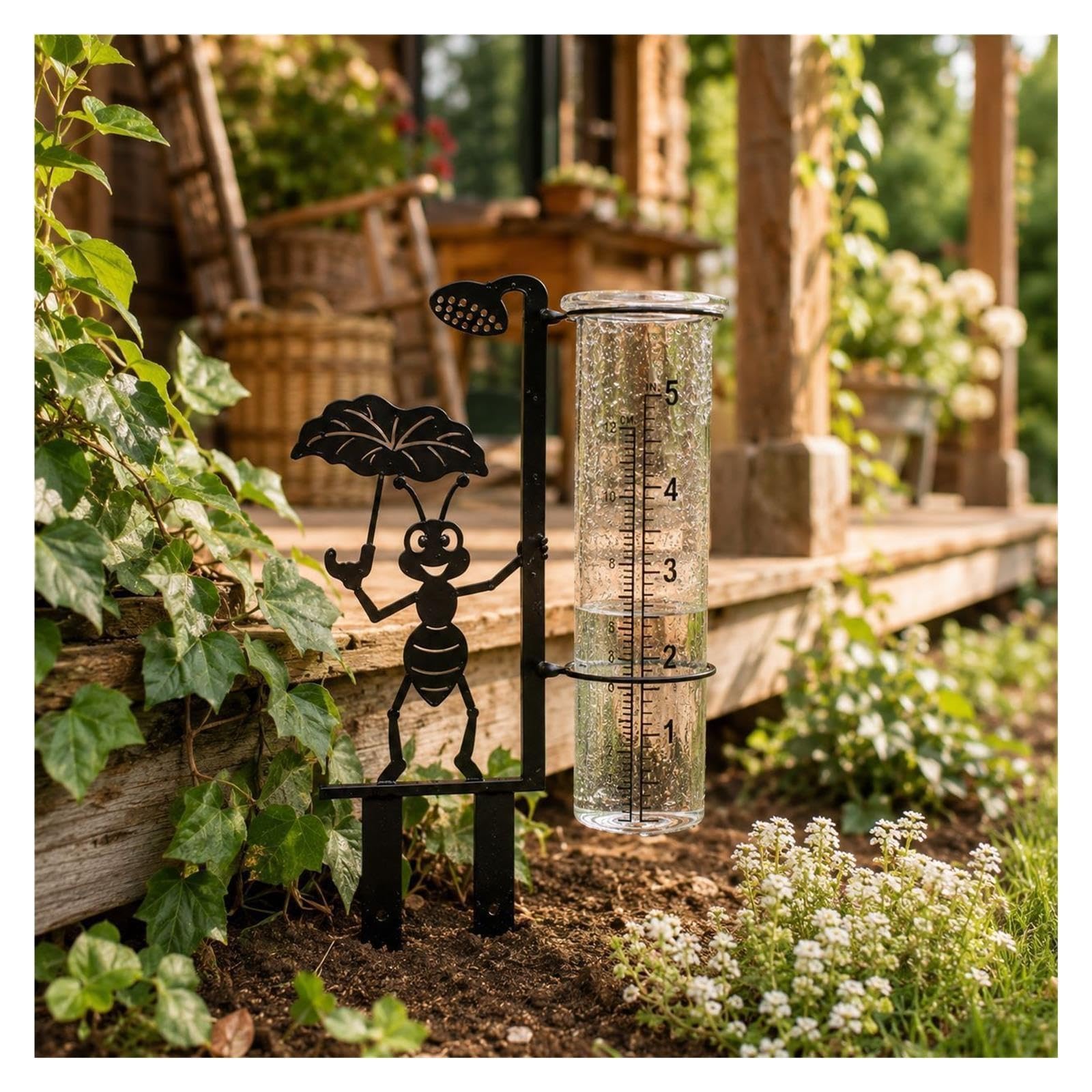 Regenmesser Aus Glas Für Garten