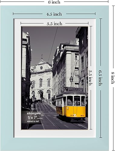 Vista 103 de eletecpro Juego de 10 marcos de fotos de 8.5 x 11 pulgadas, collage de fotos, decoración de pared, fotos de 5 x 7 con paspartú o de 8.5 x 11 Negro