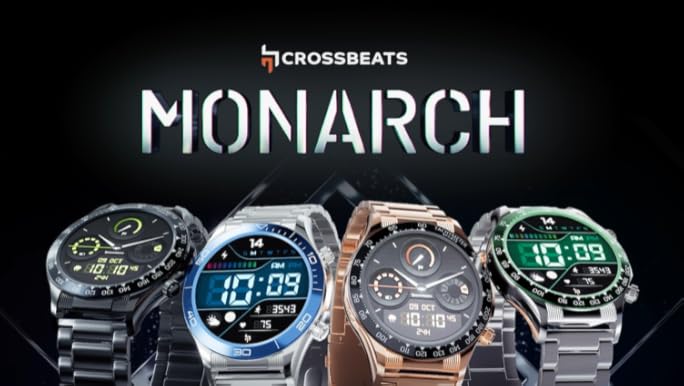 CrossBeats Monarch 1.43” UHD Infinite Display Smartwatch| Advanced