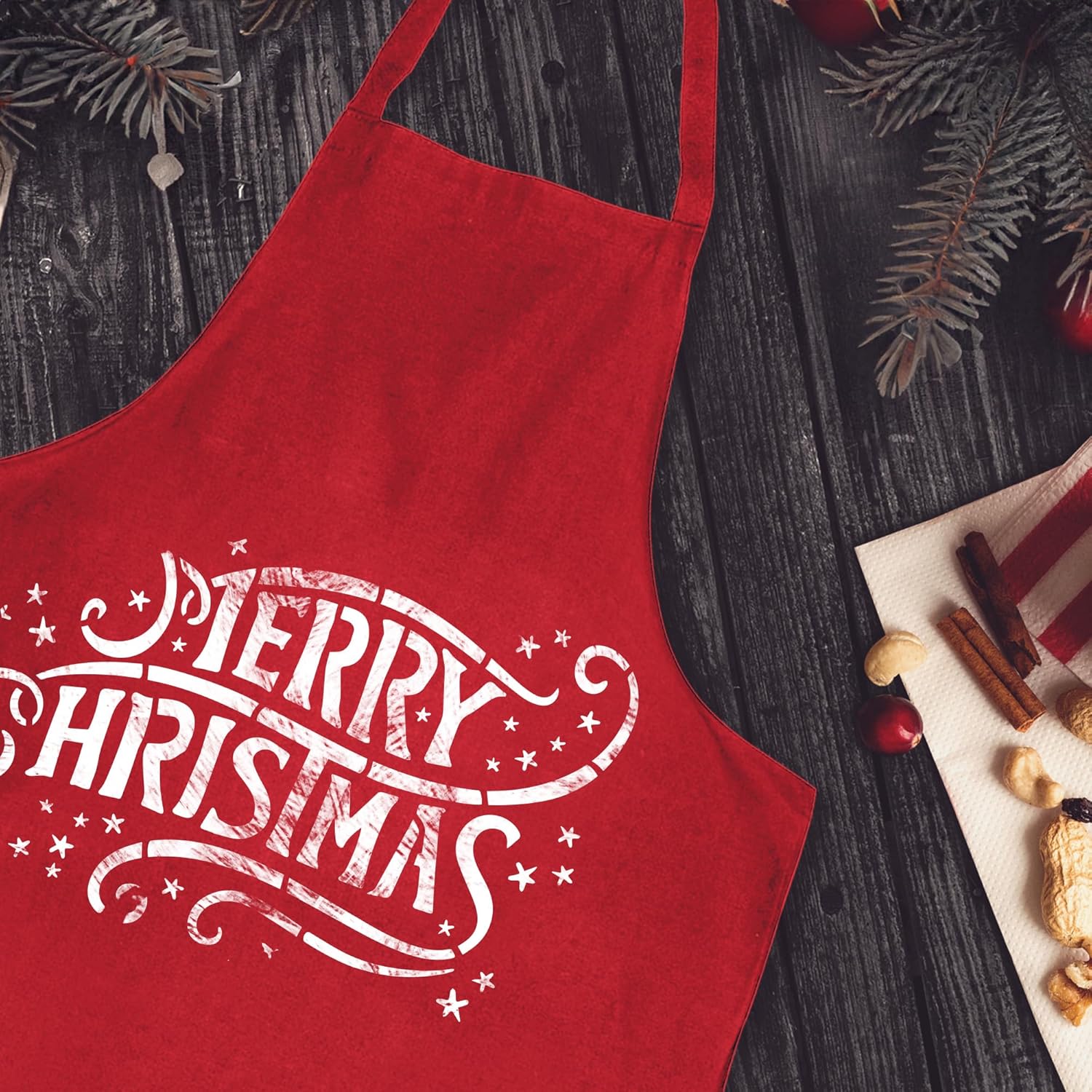 NAKLEO Christmas Painting Stencil, Reusable Plastic Artificial Snow Spray Stencil for Window Decoration, M 16.9”x25.2”, Christmas Patterns, Merry Christmas