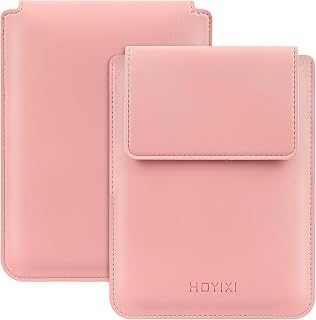 HoYiXi Universal Sleeve Case for 6.8",7" Paperwhite/Colorsoft/Signature Edition 2025 & 2021 Compatible 6.8" Kobo Clara HD/Pocketbook/Tolino Protective Case for 6.8'' 7'' ebook Reader, Pink
