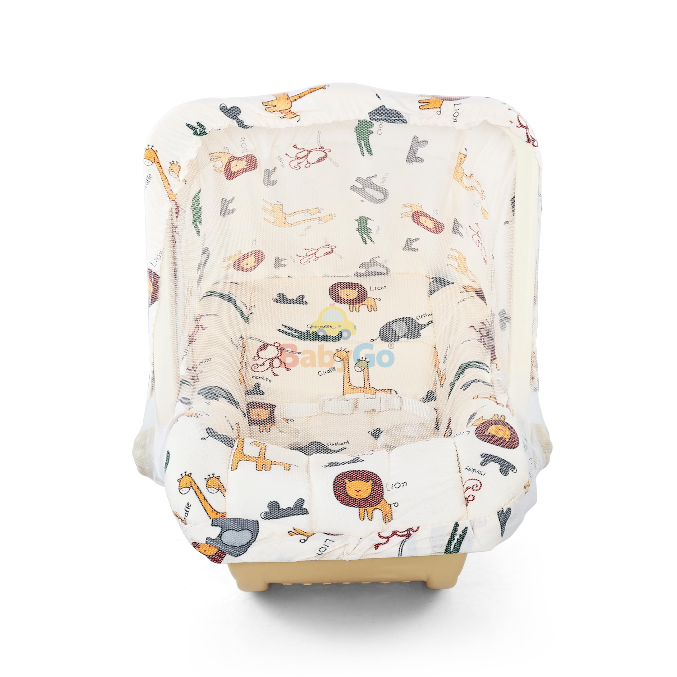 BabyGo 5-in-1 Carry Cot - Beige -9