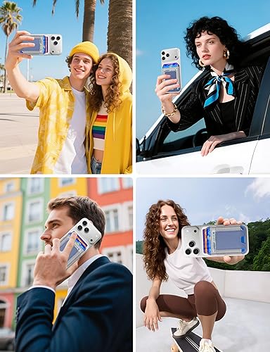 Miniatura 192 de ExtreLife Magsafe Wallet, cartera magnética más fuerte para iPhone 17/16/15/14/13/12, para tarjetero Magsafe con 2 ranuras para tarjetas, bloqueo