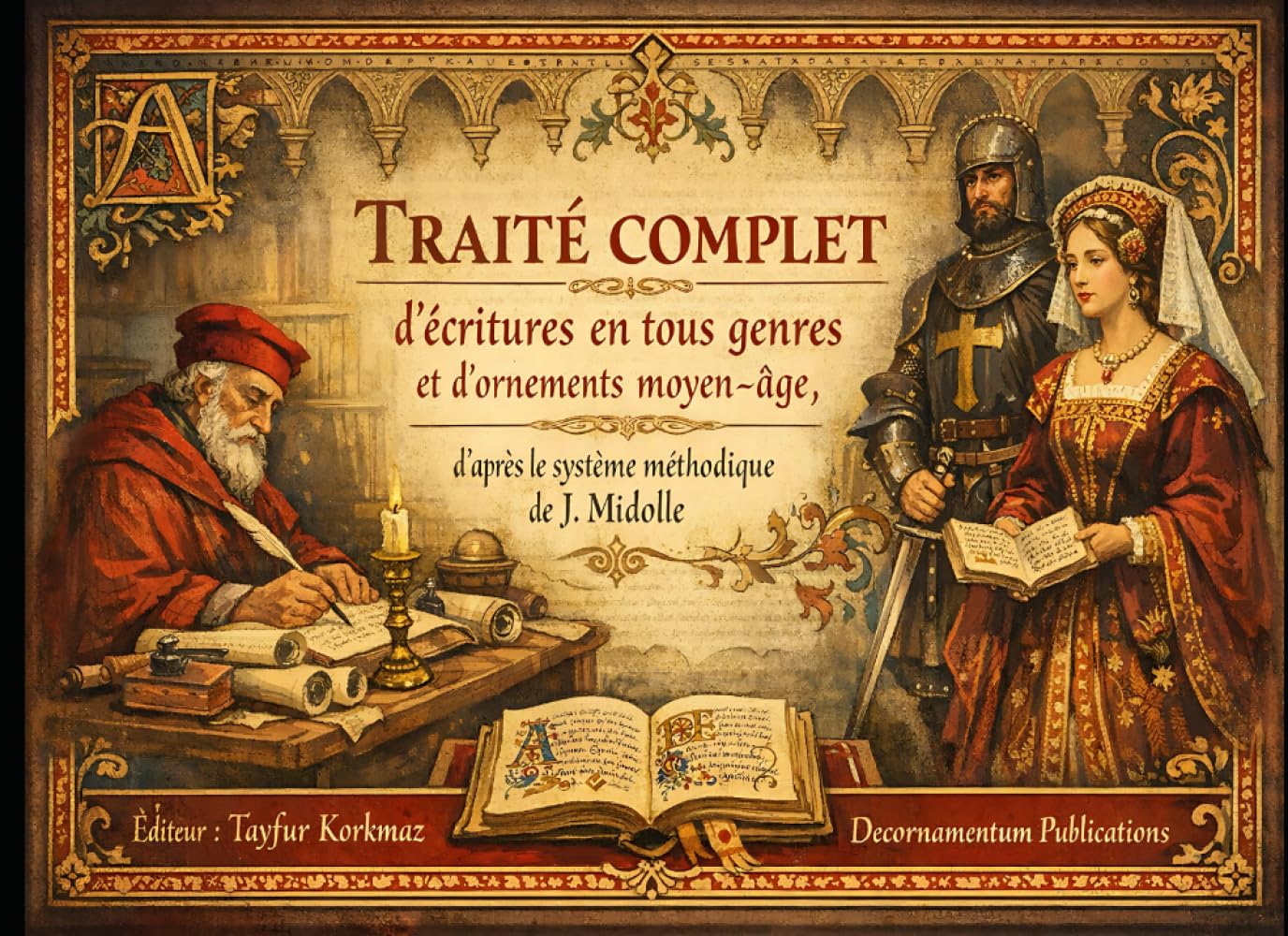 Traité complet d’écritures en tous genres et d’ornements moyen-âge, d’après le systême méthodique de J. Midolle: Complete Treatise on All Styles of ... Midolle (Artistic Calligraphy Books Series)