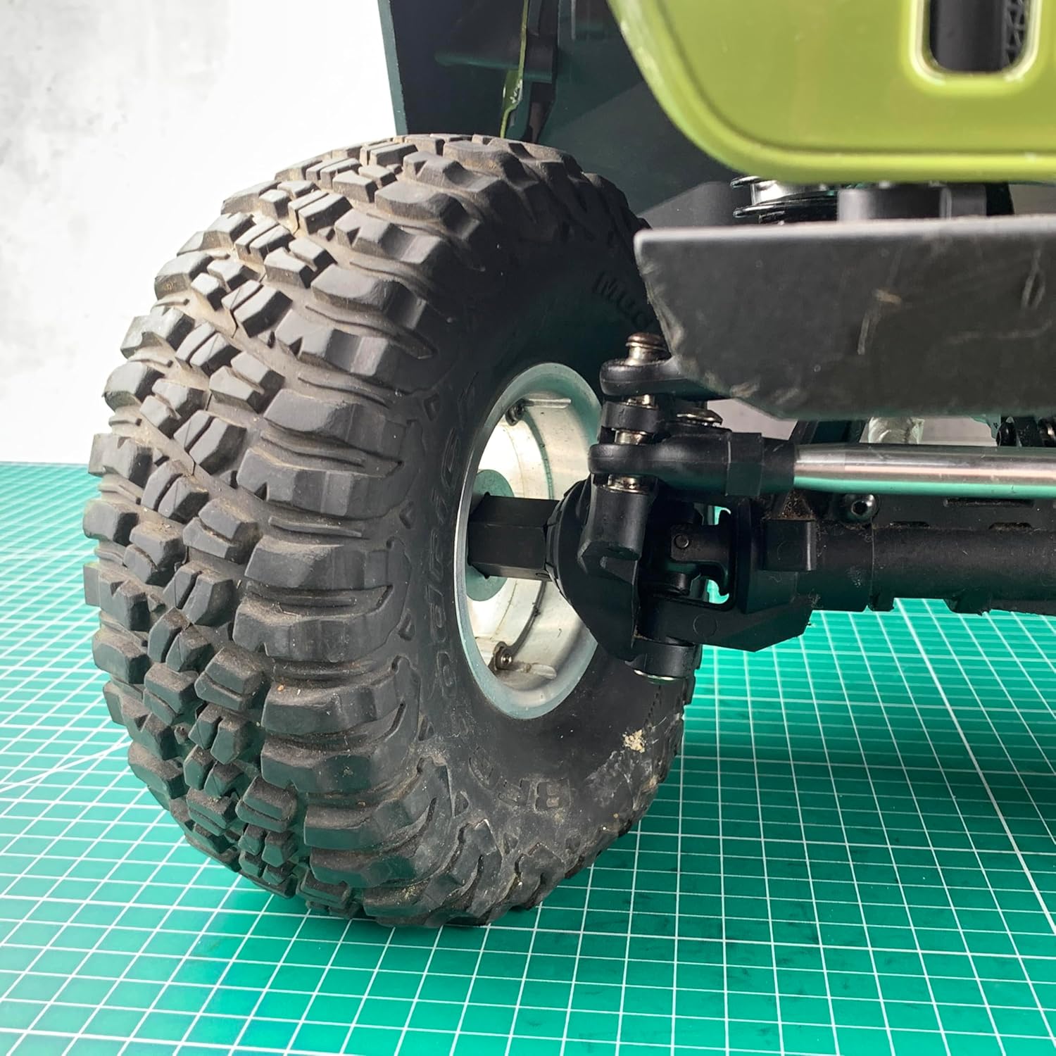 RCLIONS Steel RC Wheels Hubs Hex +20mm Extended Wheel Spacers for AXIAL SCX6 Upgrades 1/6th RC Crawler Car Parts