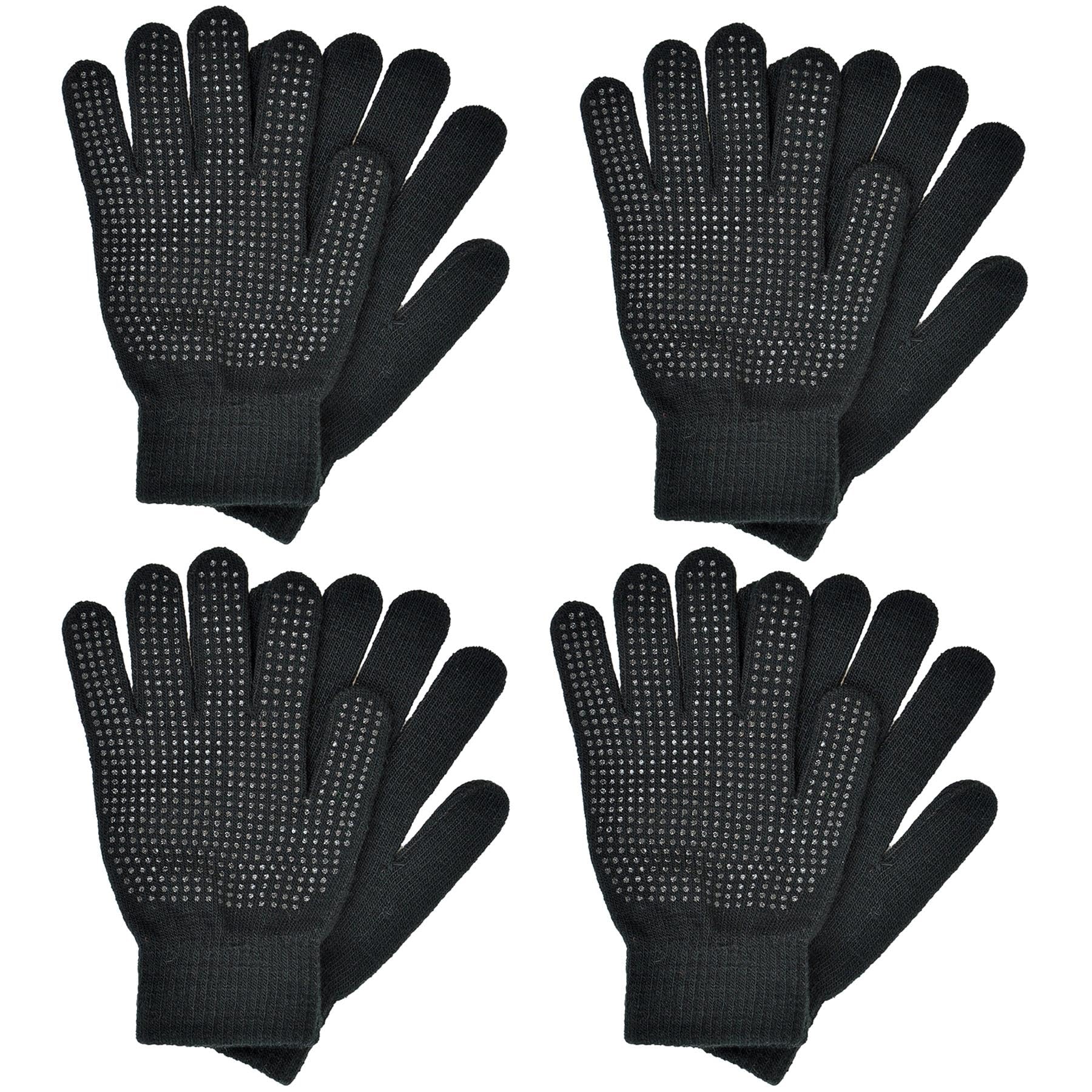 A2Z Guantes de Hombre 4 Piezas Térmicos Calientes Invernales Pantalla Táctil Antideslizantes Guantes Completos Suaves Elasticizados Tejidos Sombreros de Nieve Hombre Ir Conducir
