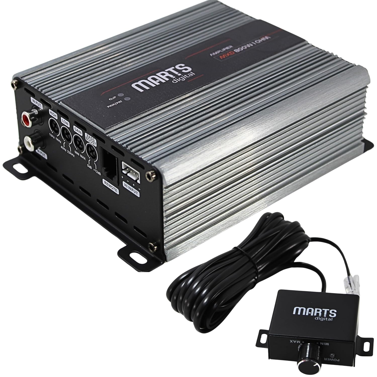 MXD Series Monoblock Full Range 800W 1 Ohm Amplifier MXD-800-1-V2, Silver