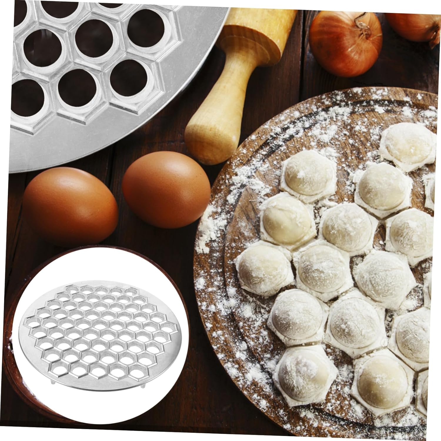 MAGICLULU Reusable Maker Dumpling Mold Dumpling Press Lightweight Portable for Russian Helper
