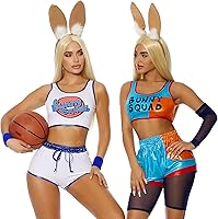 Vista 8 de Forplay Disfraz de superestrella icónica de Crush on You para mujer, Blanco