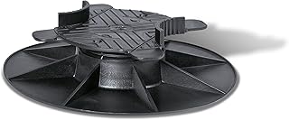 SPAX Lift 3/5 – Terrassenlager verstellbar 33-50 mm – Stelzlager für den Terrassenbau – 3 Stück, Schwarz, 5009435355009