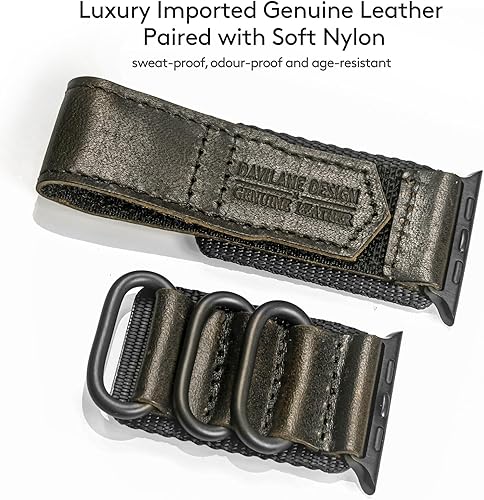 Miniatura 4 de Compatible con Apple Watch Band de 1.496 pulgadas, 1.575 pulgadas, 1.614 pulgadas, 1.654 pulgadas, 1.732 pulgadas, 1.772 pulgadas, correa de nailon