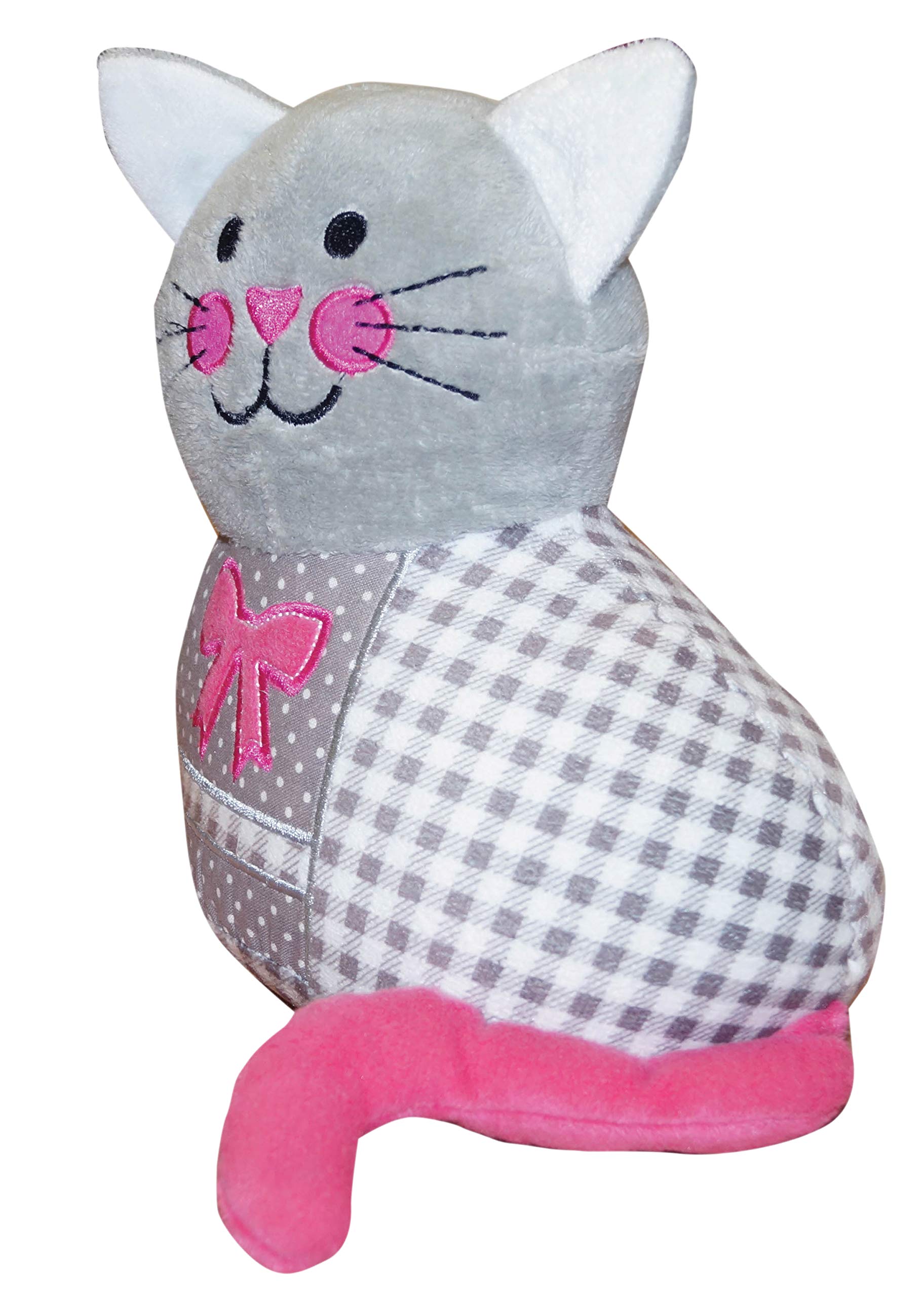 Netagon Beige Home & Office Indoor Sturdy Animal Door Stop Stopper - Securely Holds Any Door (Cat/Kittens)