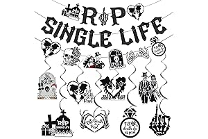 RIP Single Life Banner Bachelorette Party Decorations: The Perfect Epitaph to Your Solo Days