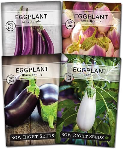 Sow Right Seeds - Eggplant Seed Collection for Planting -