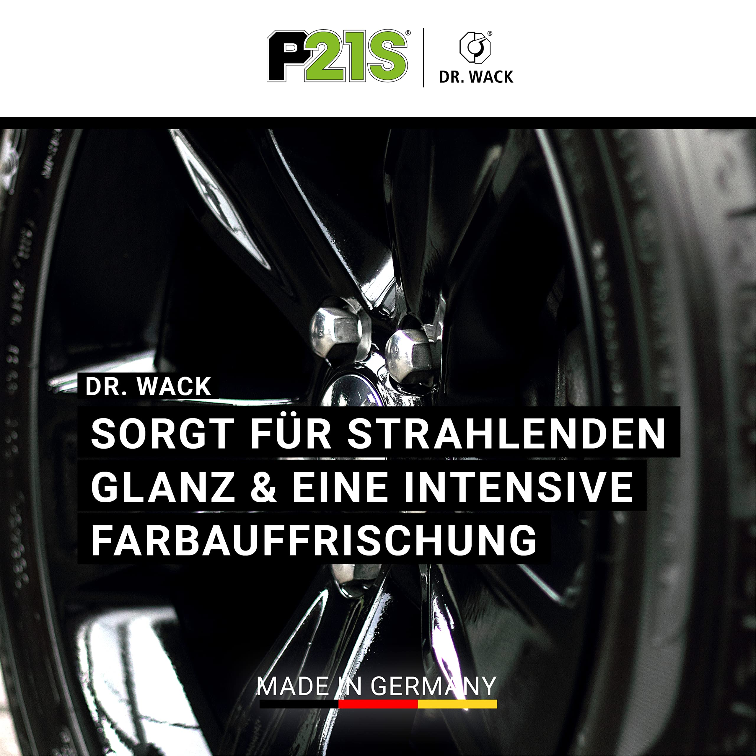 DR. WACK P21S Felgen Detailer 500 ml - Felgen-Spray mit Abperleffekt - Hitzebeständiger Felgenschutz für Auto - Für Stahl- & Alufelgen geeignet - Hochwertige Autopflege DR. WACK P21S Felgen Detailer 500 ml - Felgen-Spray mit Abperleffekt - Hitzebeständiger Felgenschutz für Auto - Für Stahl- & Alufelgen geeignet - Hochwertige Autopflege