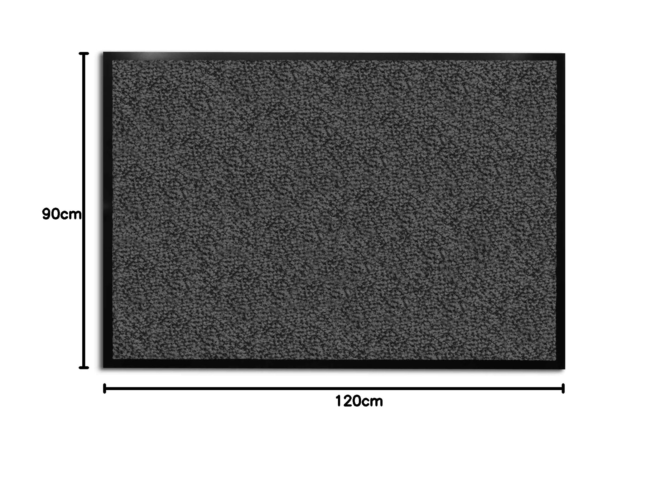 Le tapis casa pura Sky Anthracite-Noir, conçu pour allier efficacité et discrétion à votre entrée.