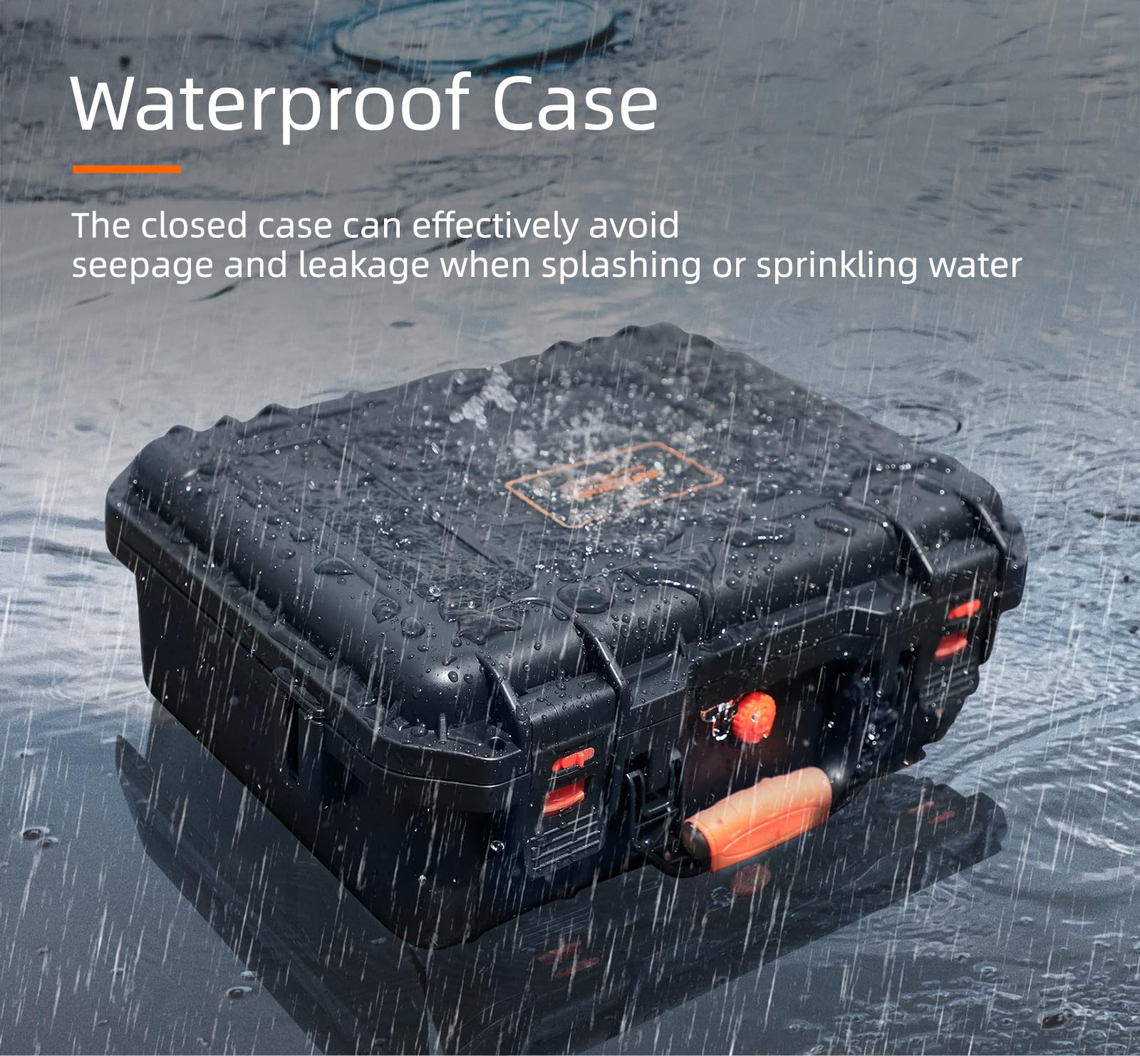 Genérico Funda de Seguridad para dji Flip Drone Accesorio, Impermeable Duro Caso de Gran Capacidad de Almacenamiento Drone Bolsa de protección Maleta