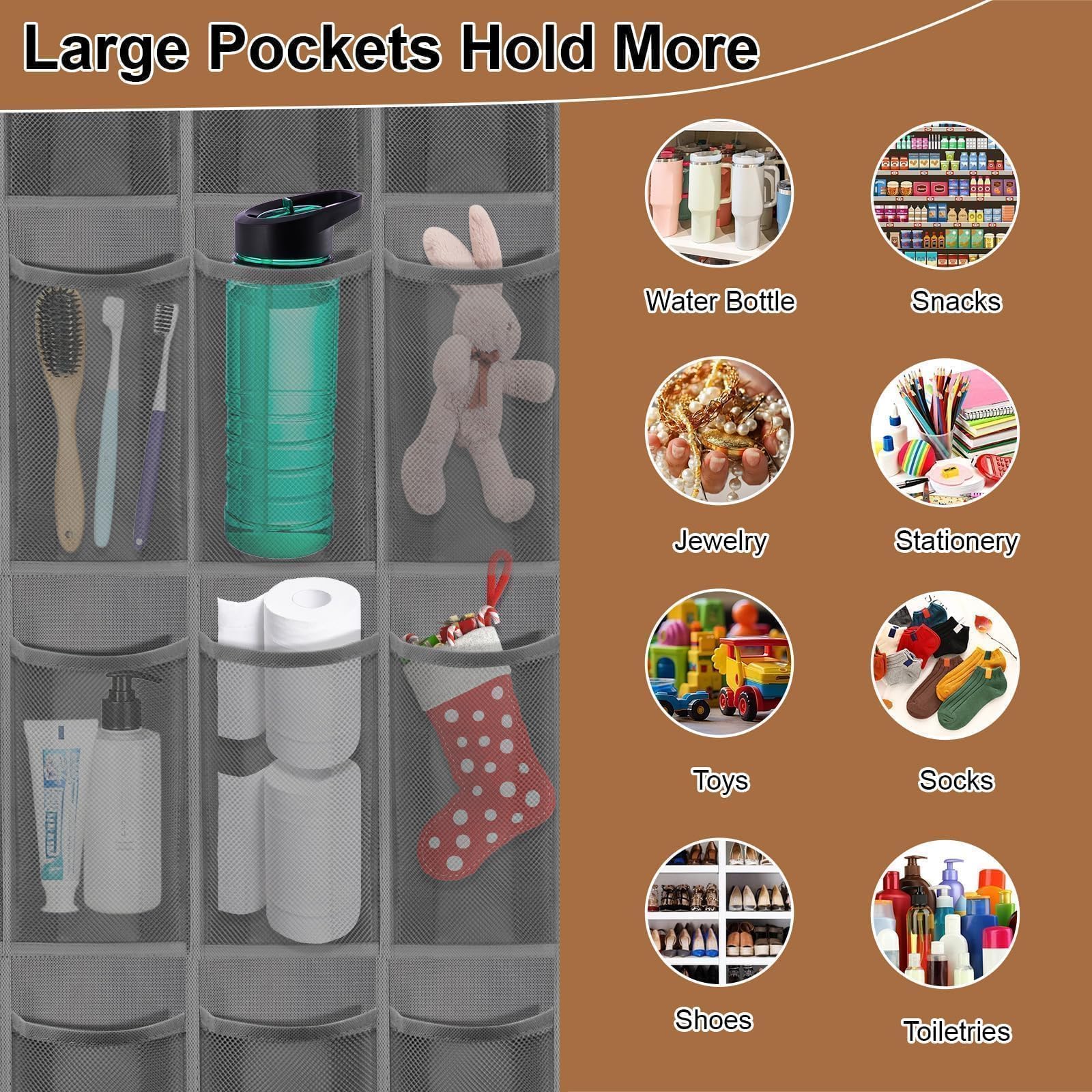 Leligooli Organizer voor waterflessen voor kast, 3 planken in hoogte verstelbaar plastic opbergrek voor waterflessen, uitbreidbare waterfles houder voor keukenkasten, aanrecht, voorraadkast (wit