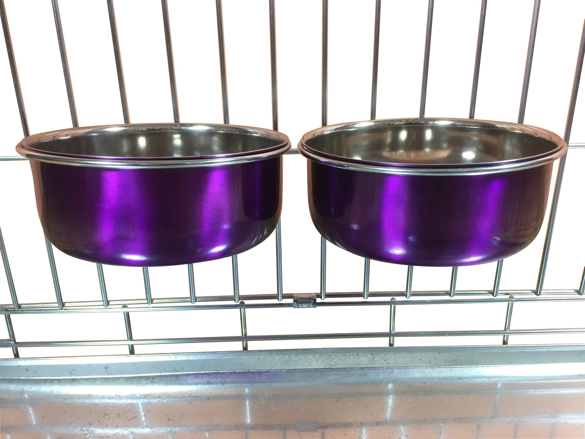 Ellie-Bo - Juego de Cuencos para Perros (0,9 L), Color Morado
