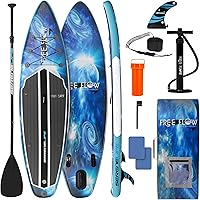 Vista 1 de SereneLife Tabla de Paddle Inflable de Pie con Accesorios Premium de SUP – Diseño Amplio y Estable con Almohadilla de Cubierta Antideslizante de EVA