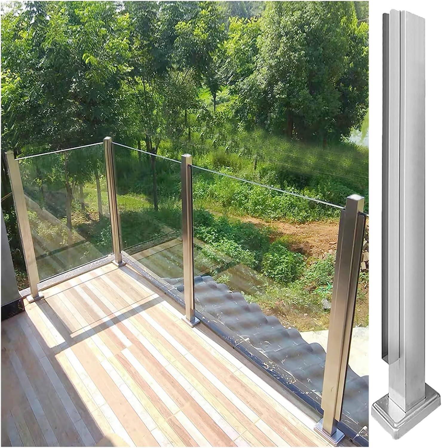 garde-corps-terrasse-materiau-verre-fauteuils-rotin