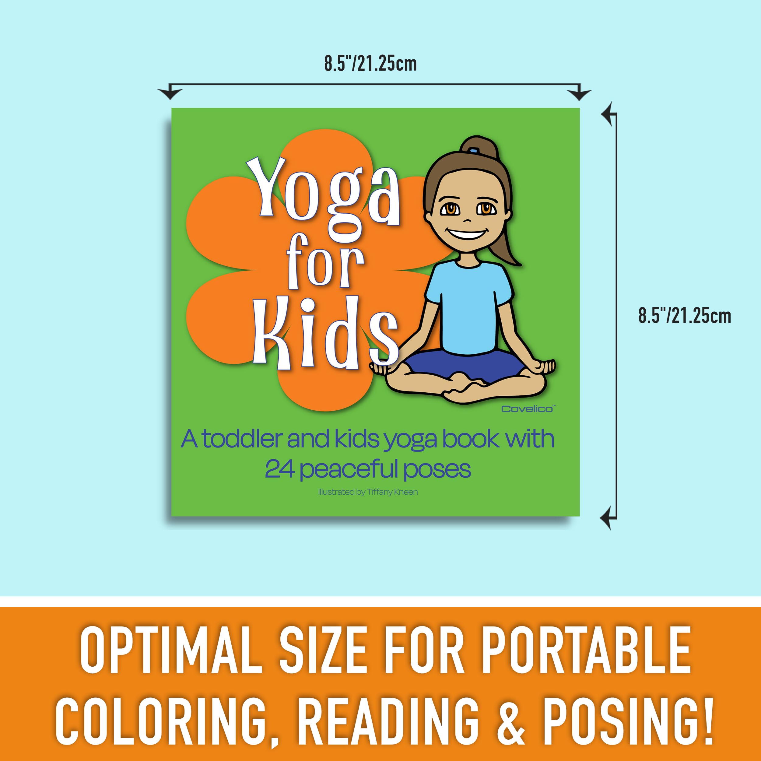 Yoga for Kids - A Calming Kids Yoga Book with 24 Vibrant Colored Yoga Kids Posing. Engaging Toddler yoga, Kids Yoga & Night Time Yoga for Kids. Yoga Book for Kids for Kindergarten, Preschool & School - Image 7