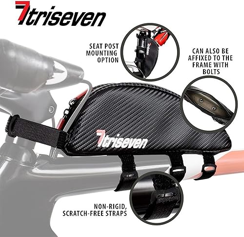 Miniatura 3 de Bolsa de bicicleta Bolsa de marco - Bolsa triangular para bicicleta - Bolsa de almacenamiento para bicicletas - Marco de bicicleta - Bolsa para MTB