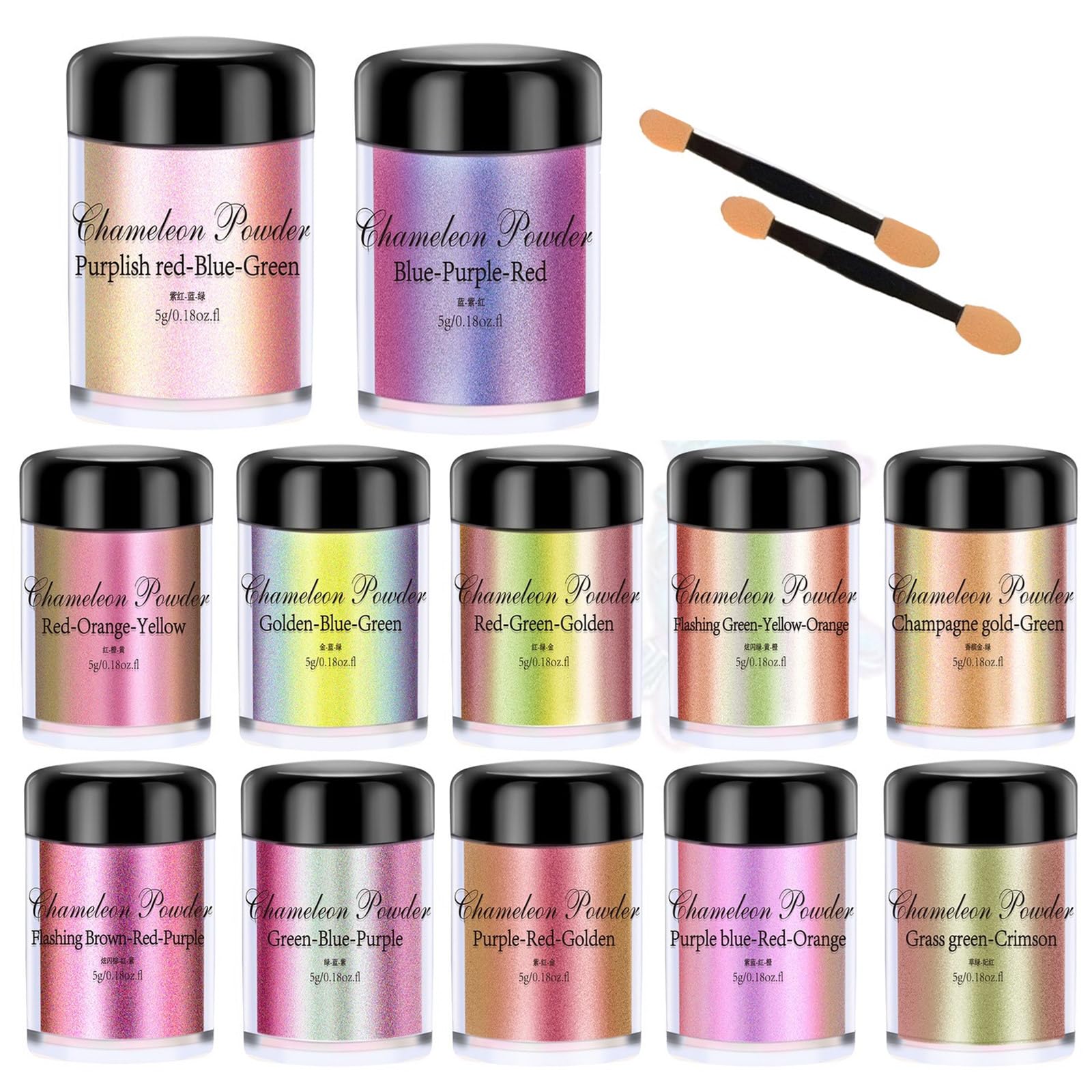 Selezione di pigmenti colorati in 12 colori distintivi per gioielli in resina e sforzi artistici per unghie accessori per nail art