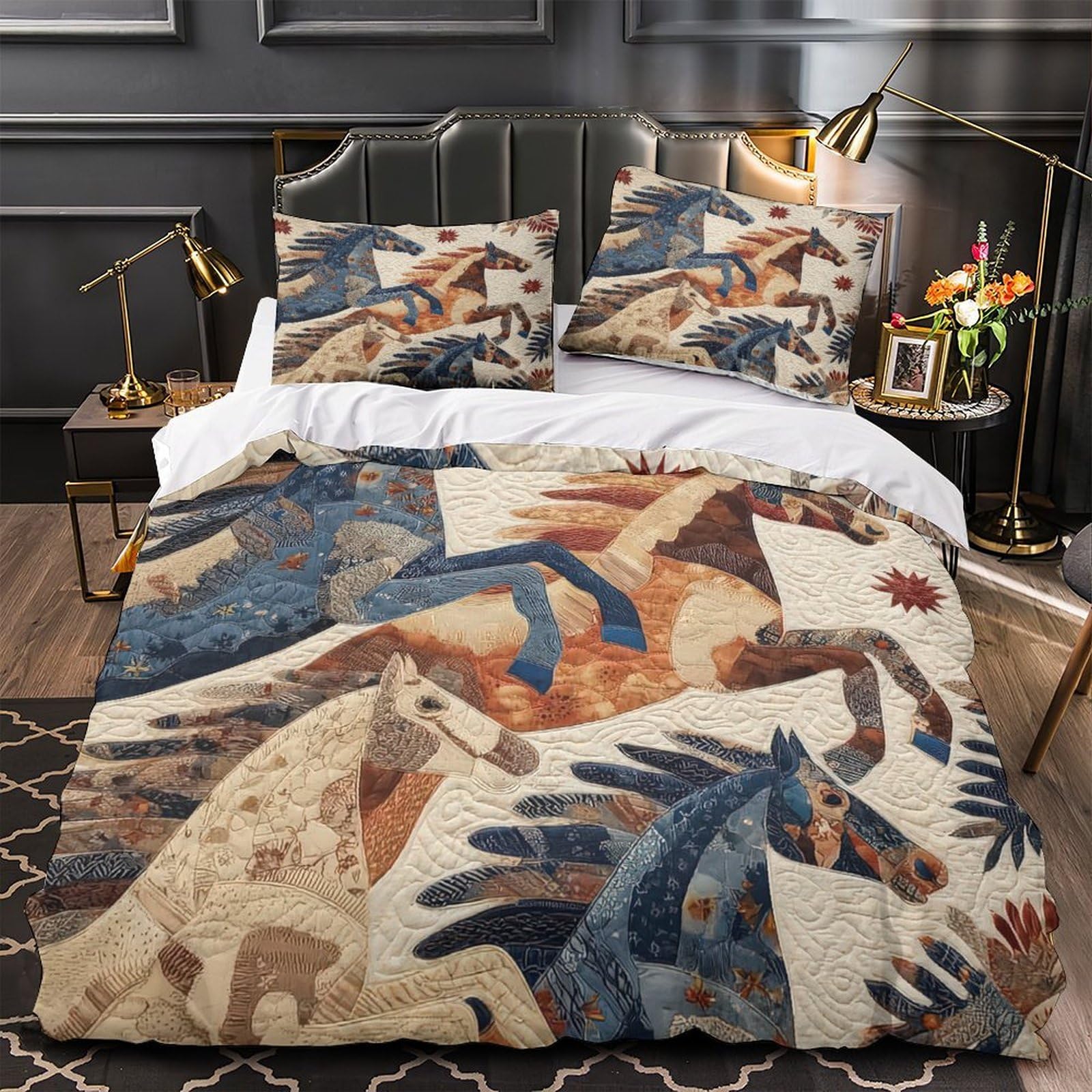 Parure de lit 3D effet ultra douce confortable horreur gothique 200x200