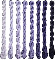 Vista 27 de Hilo de seda 100% natural, hilo de bordado hecho a mano hilo de seda 8 colores 360.9 ft cada uno (100)