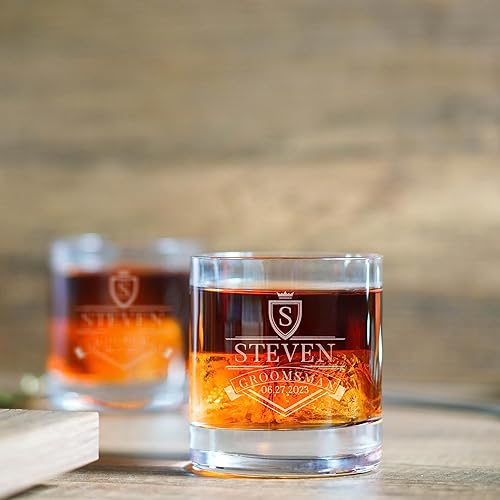 Miniatura 8 de Vasos de whisky personalizados regalos personalizados para propuesta de padrinos de boda, regalos de despedida de soltero y regalos de padrino