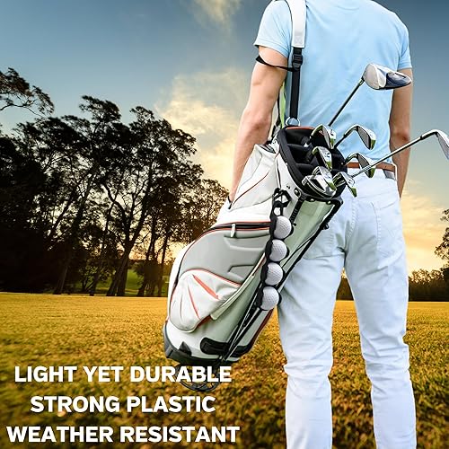 Miniatura 5 de Soporte para pelotas de golf capacidad para 4 pelotas de golf, fácil fijación a bolsa o carrito, accesorios de regalo para hombres y mujeres