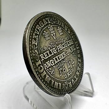 外国銀貨　イギリスクラウン銀貨 Amazon | イングランド クラウン銀貨 チャールズ1世 1644年