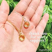 Vista 115 de Round Pendant Necklace, Natural Gemstones, Labradorite, Rainbow Moonstone, Crystal, Rose Quartz, Amethyst, Citrine, Sterling Silver, Handmade