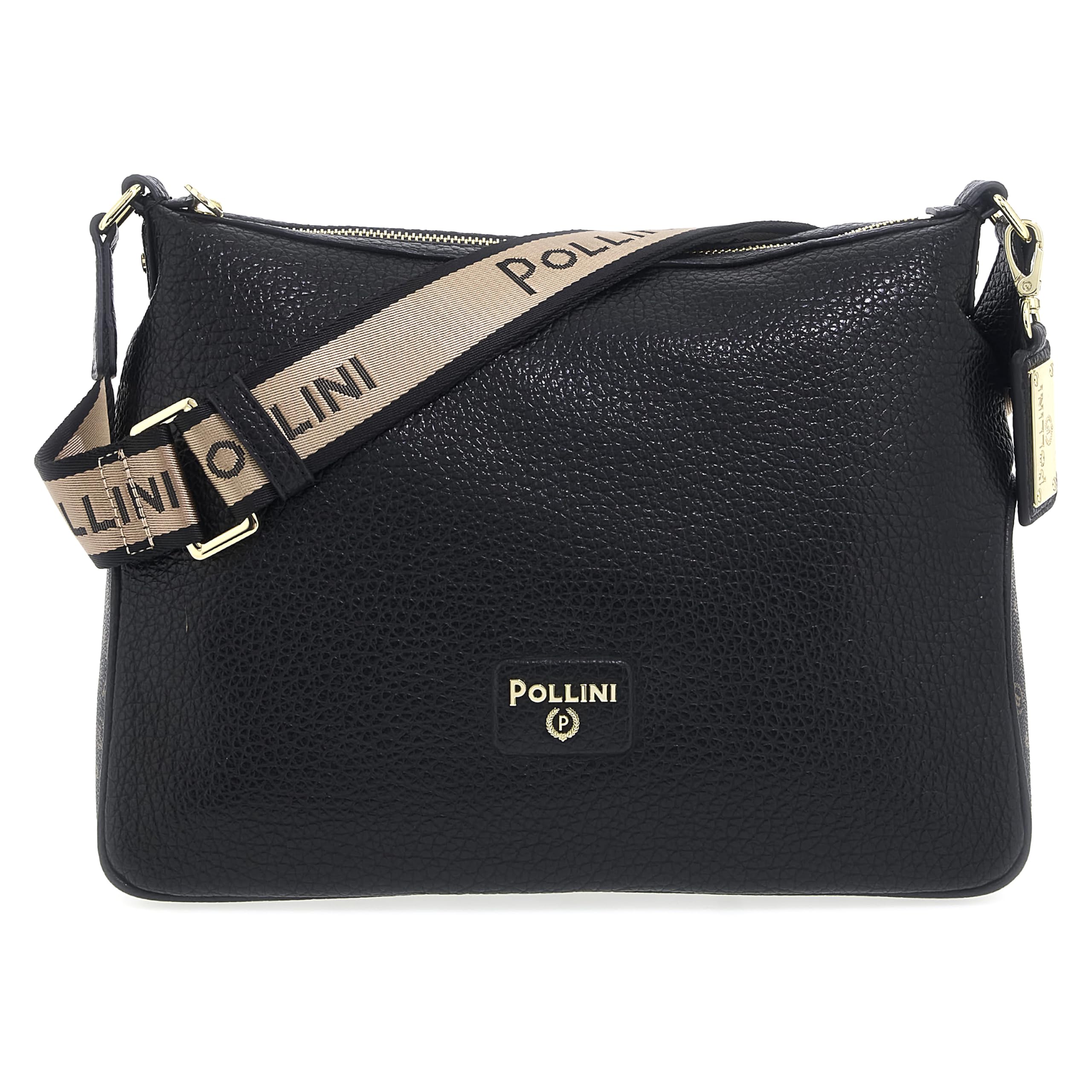 Pollini - Borsa A Tracolla Con Texture Martellata, Borsa Donna