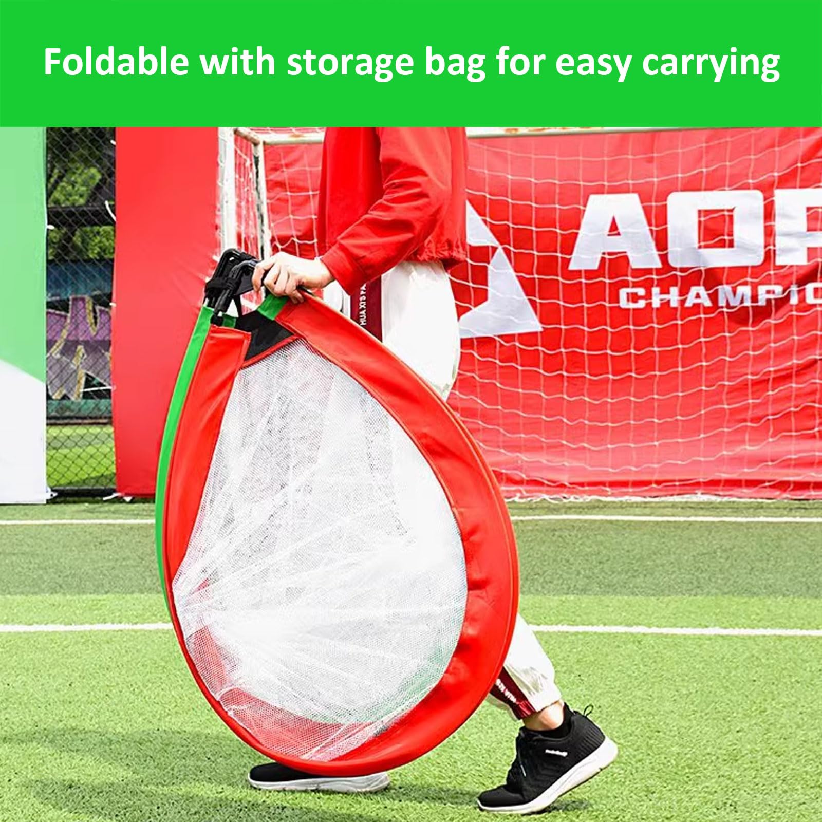 Kit di calcio | Attrezzatura Sportiva Portatile 1,2 x 0,9 m,Set di 2