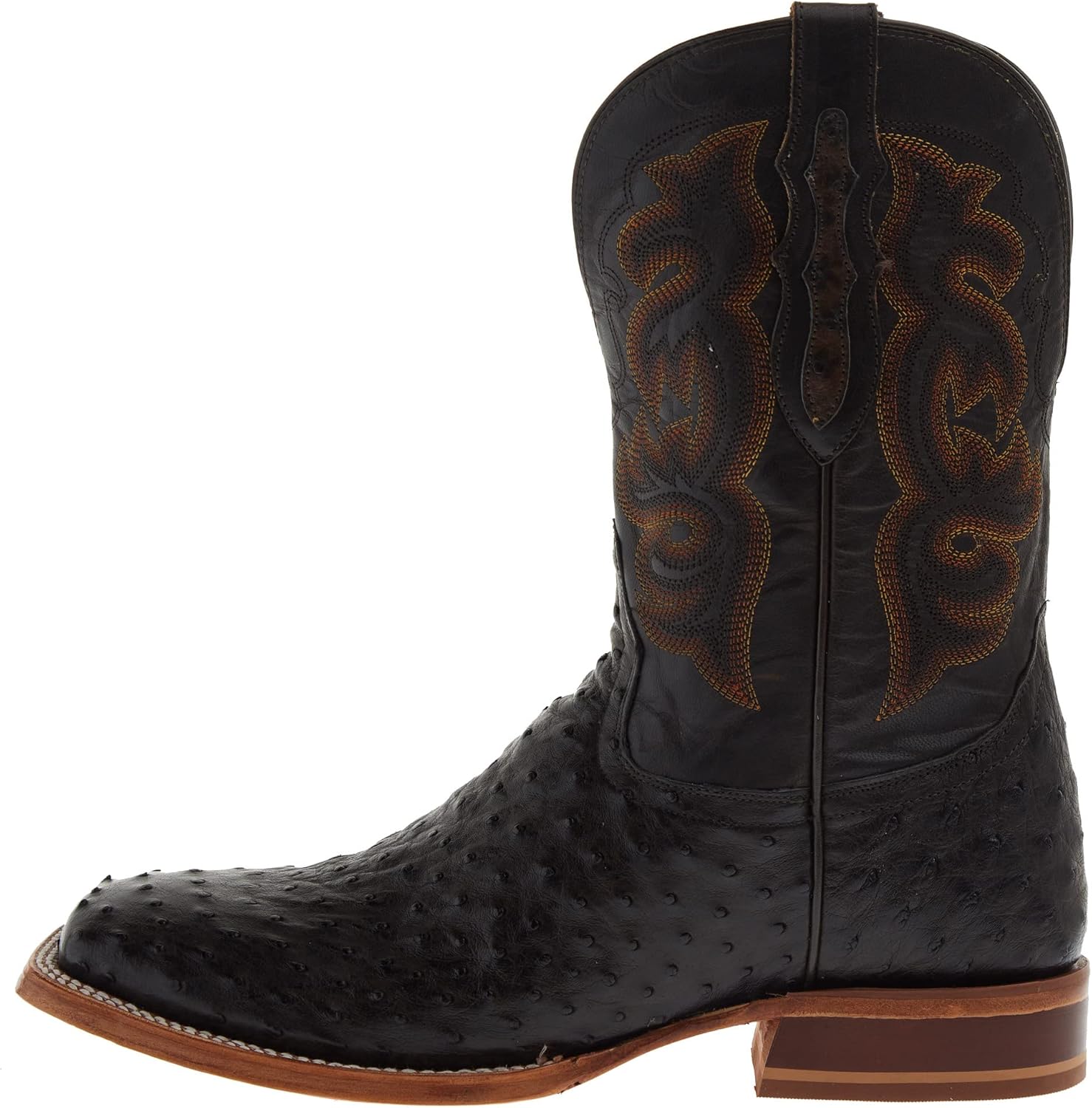 Tony Lama Men Moore Umber Full Quill Ostrich 11in. Umber Top
