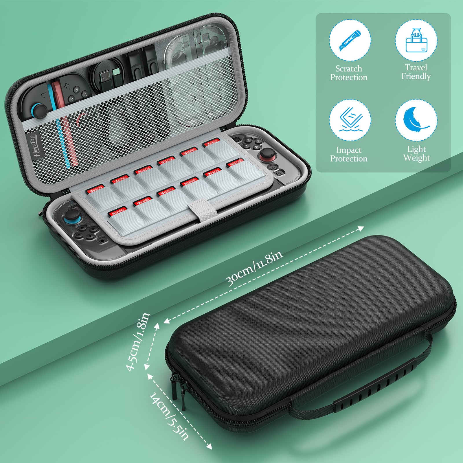 HEYSTOP Switch 2 Kits de Accesorios para Nintendo Switch 2,Funda para Nintendo Switch 2 Paquete Accesorios con Protector Pantalla Switch 2,Carcasa Switch 2,Case JoyCon,Cargador JoyCon,Funda Switch 2