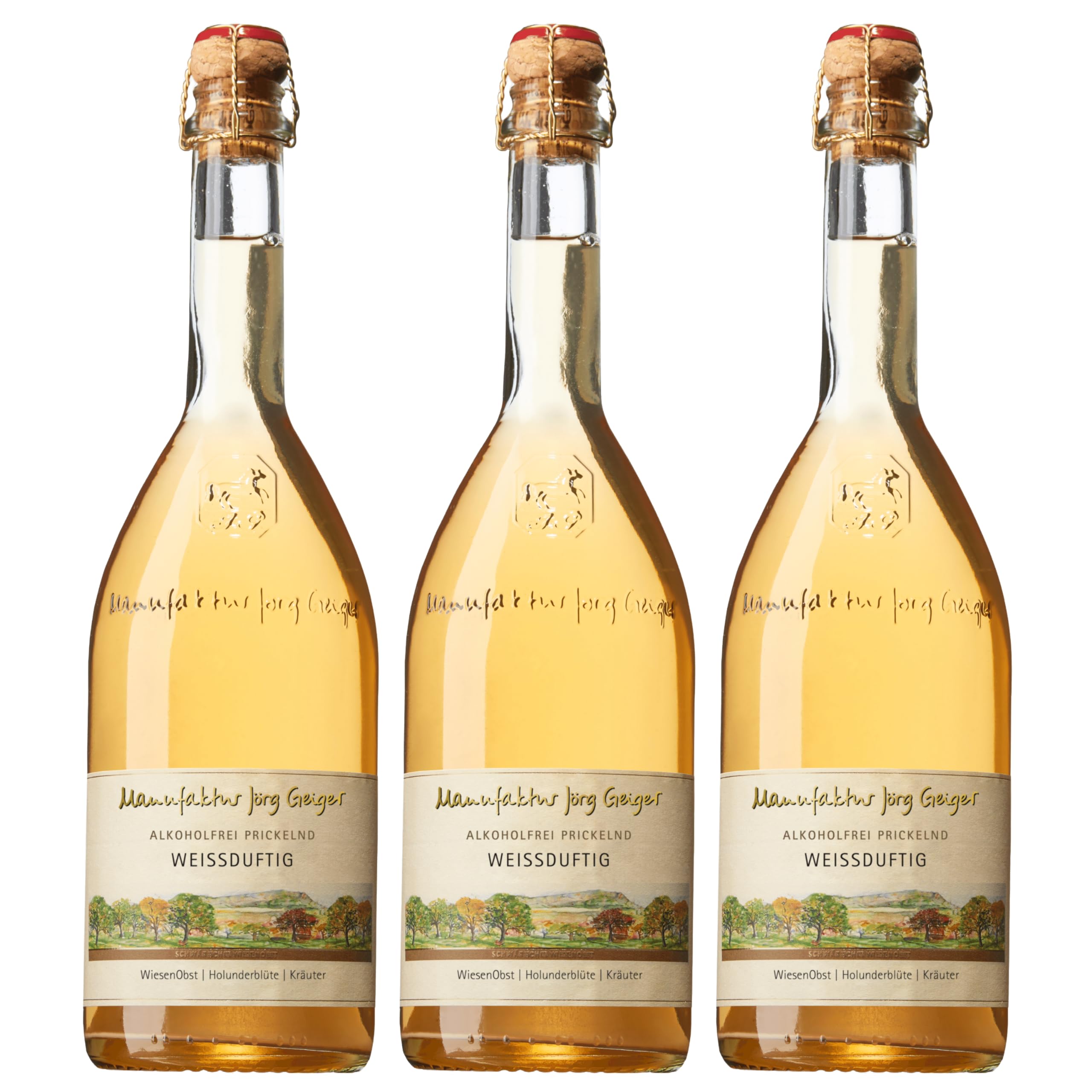 PriSecco Weißduftig Jörg Geiger (3x 0,75l) inkl. gratis Sektverschluss