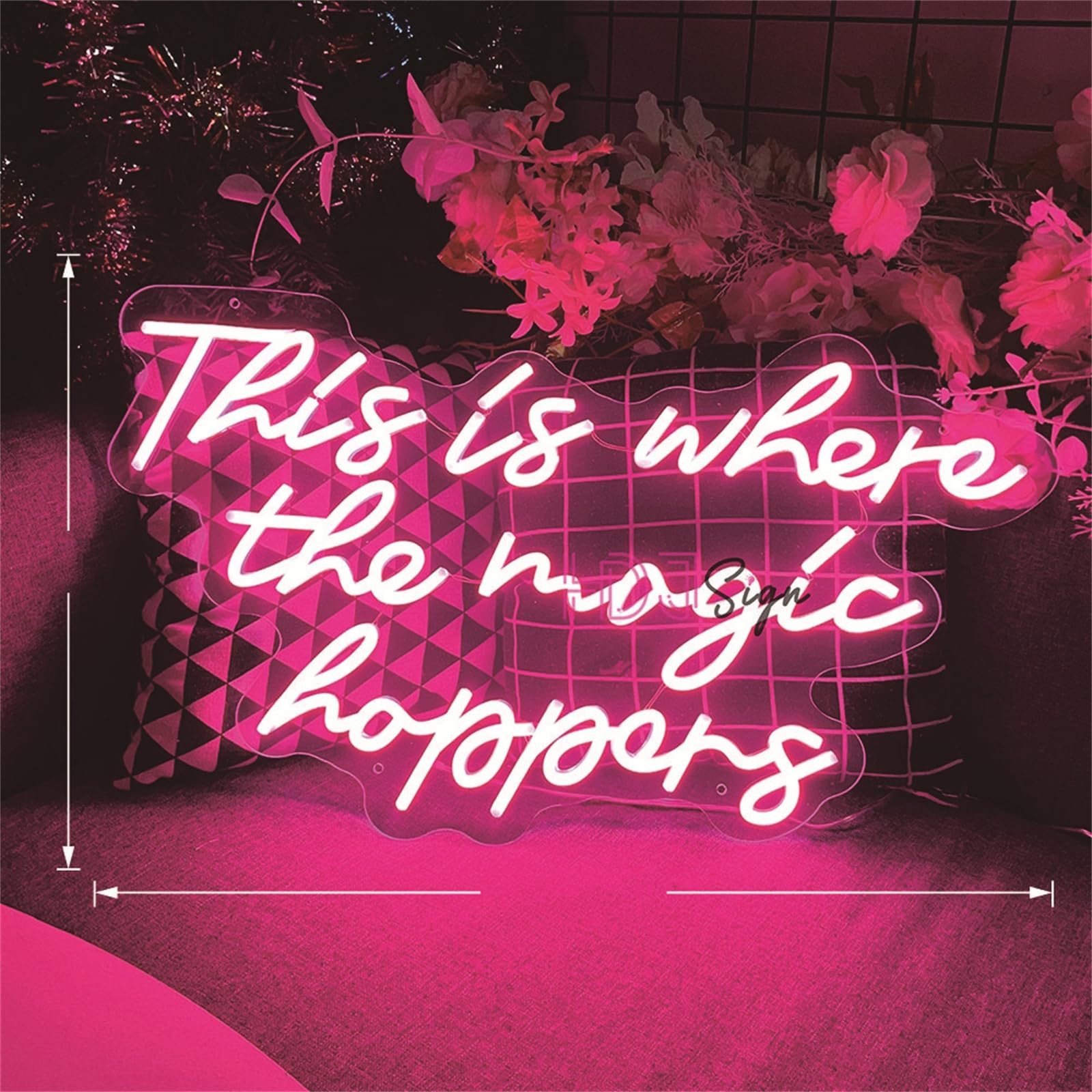 INGKE Mejor Juntos letreros Neon Letrero luz neón led Fiesta Bodas Luces neón habitación decoración Boda Letrero Colgar Pared con decoración Fiesta cumpleaños con Interruptor Regulable,E